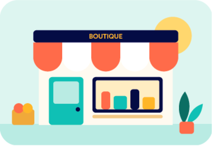 Illustration d’une boutique